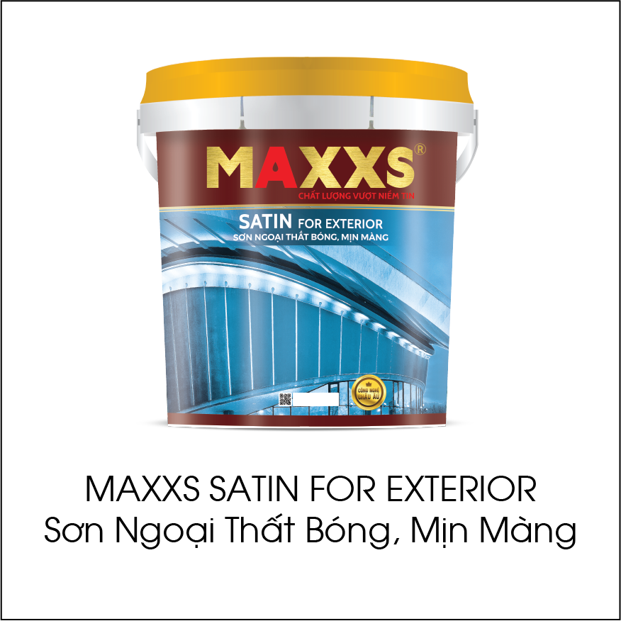 Maxxs Satin For Exterior sơn ngoại thất bóng, mịn màng